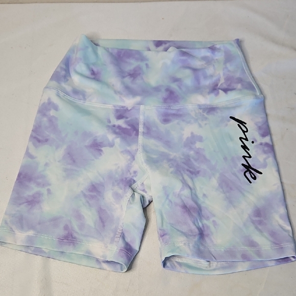 PINK Victoria's Secret Pants - PINK Victoria's Secret Pastel Tie-Dye High-Rise Bike Shorts